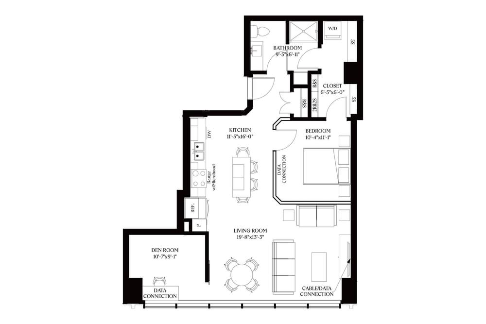 1 Bedroom + Den apartment