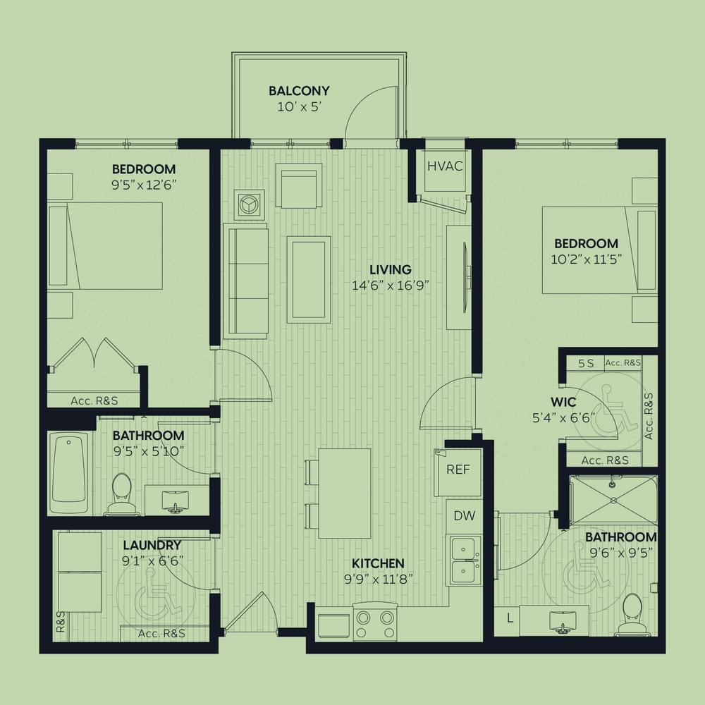 2 Bedroom