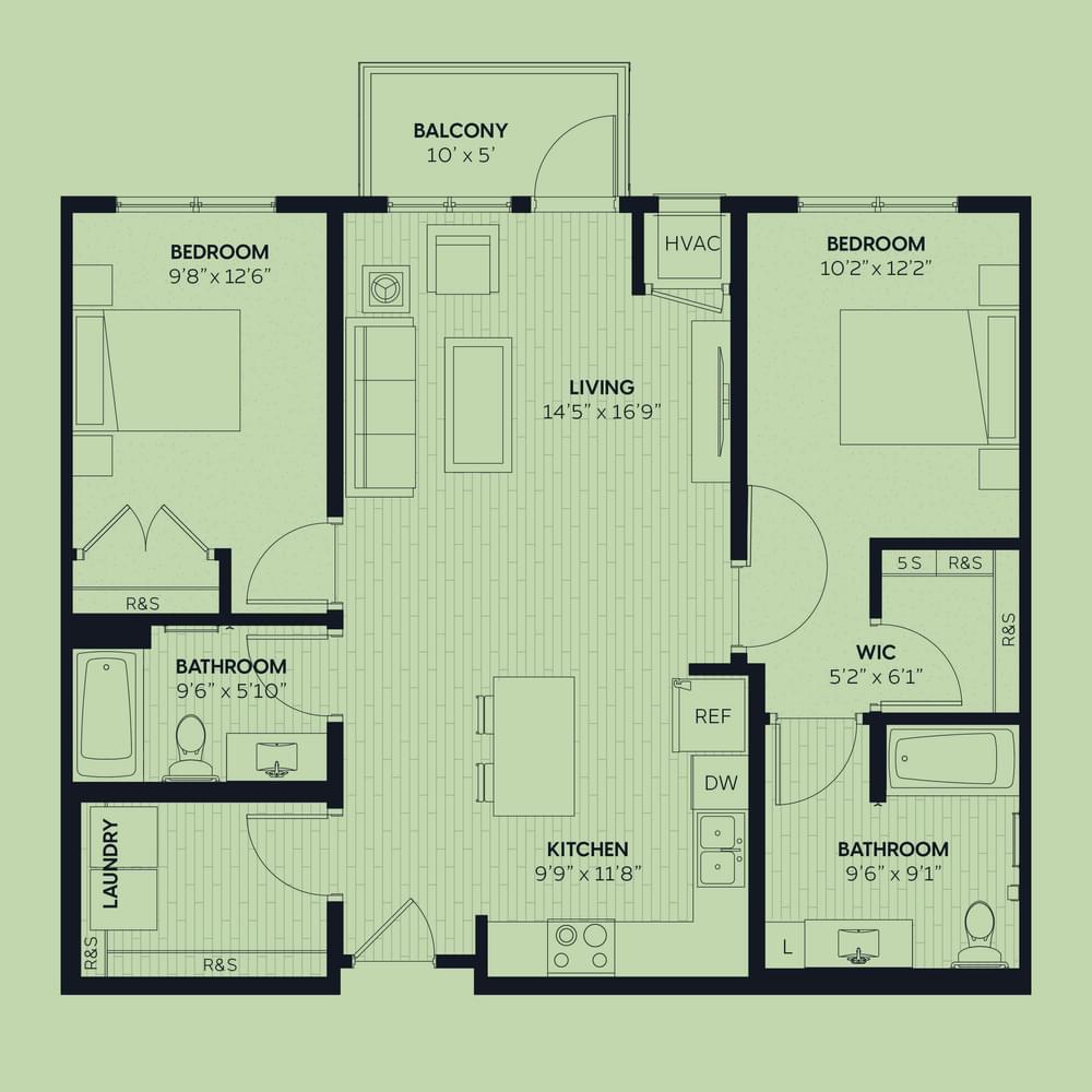 2 Bedroom