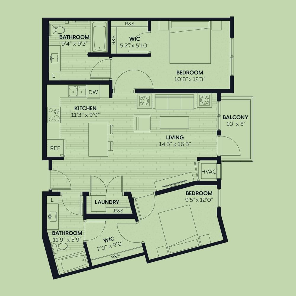 2 Bedroom