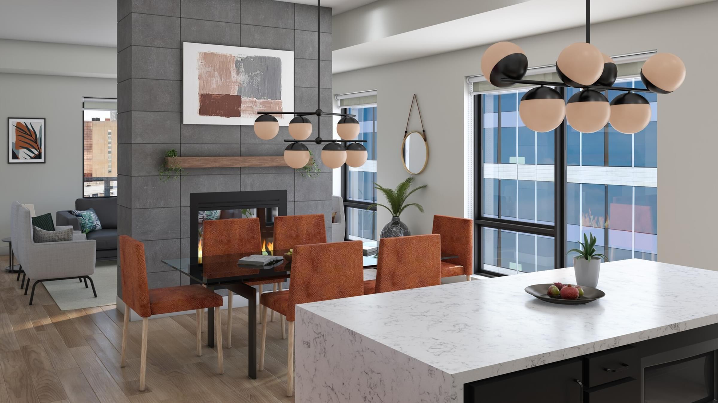 Beautiful view of Industrial Penthouse Apartments With Smart Home Technology And Automation