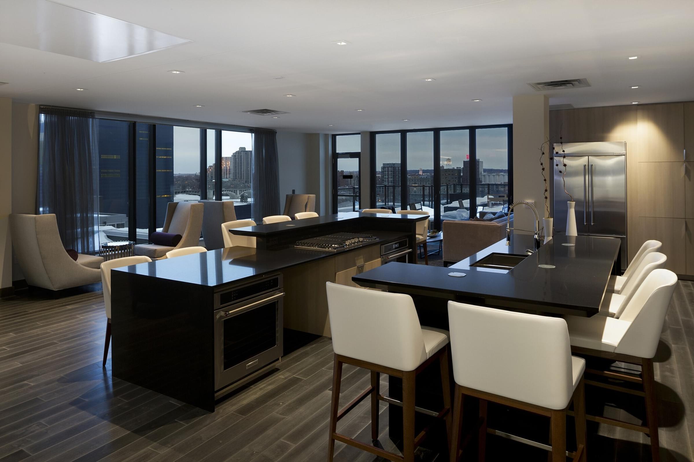 Encore apartments community lounge