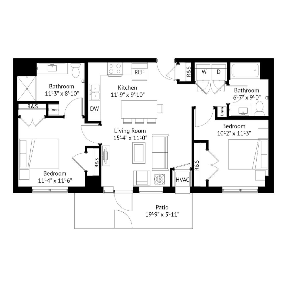 2 Bedroom