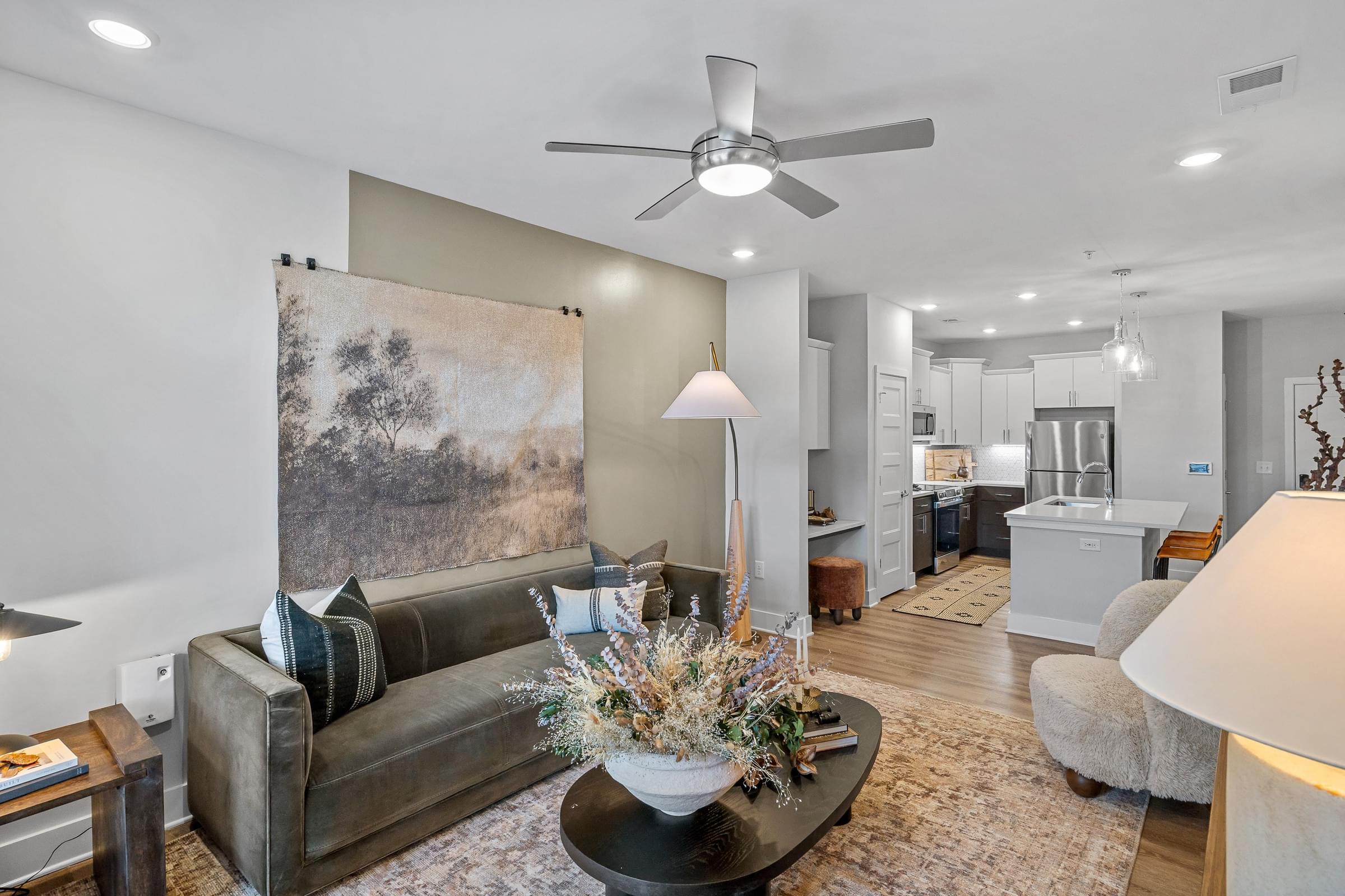 Open-Concept Floor Plans with -Foot Ceilings and Luxury Plank-Style Flooring