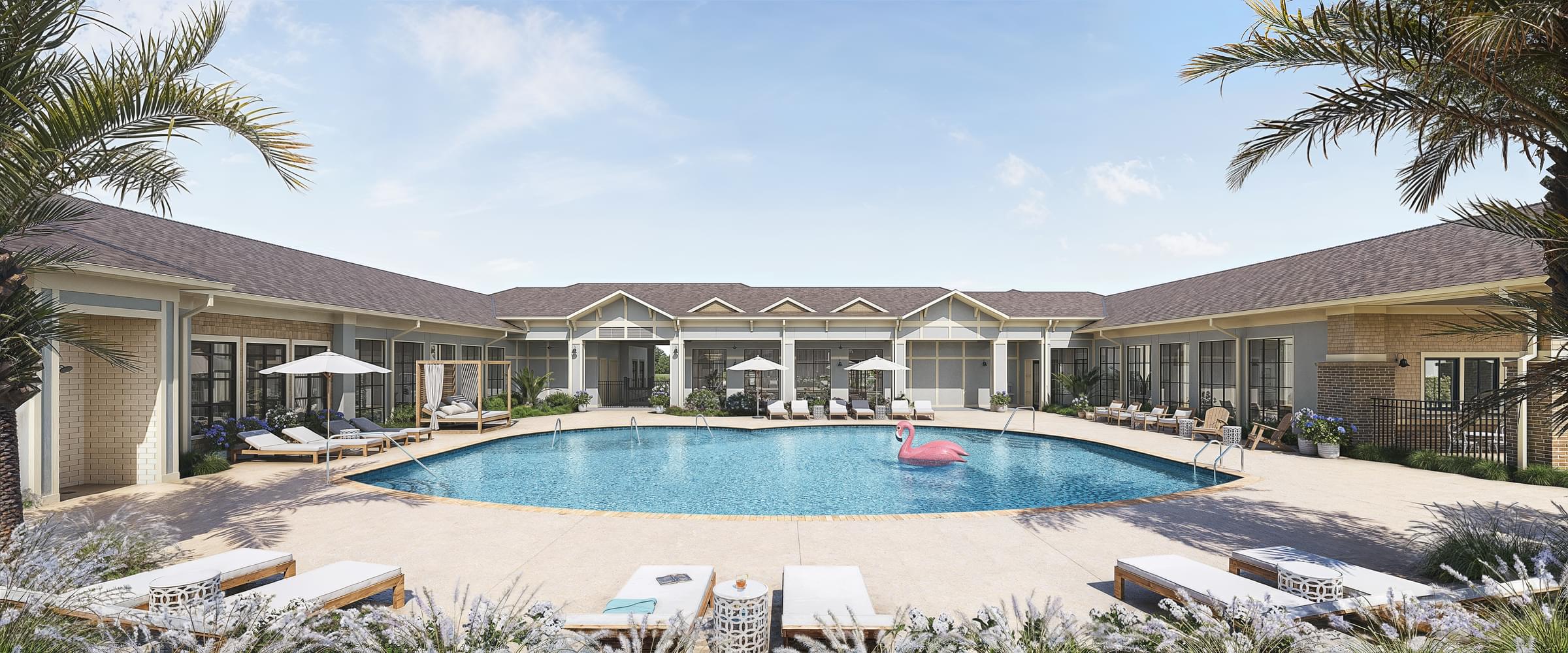 Expansive Resort Style Saltwater Swimming Pool