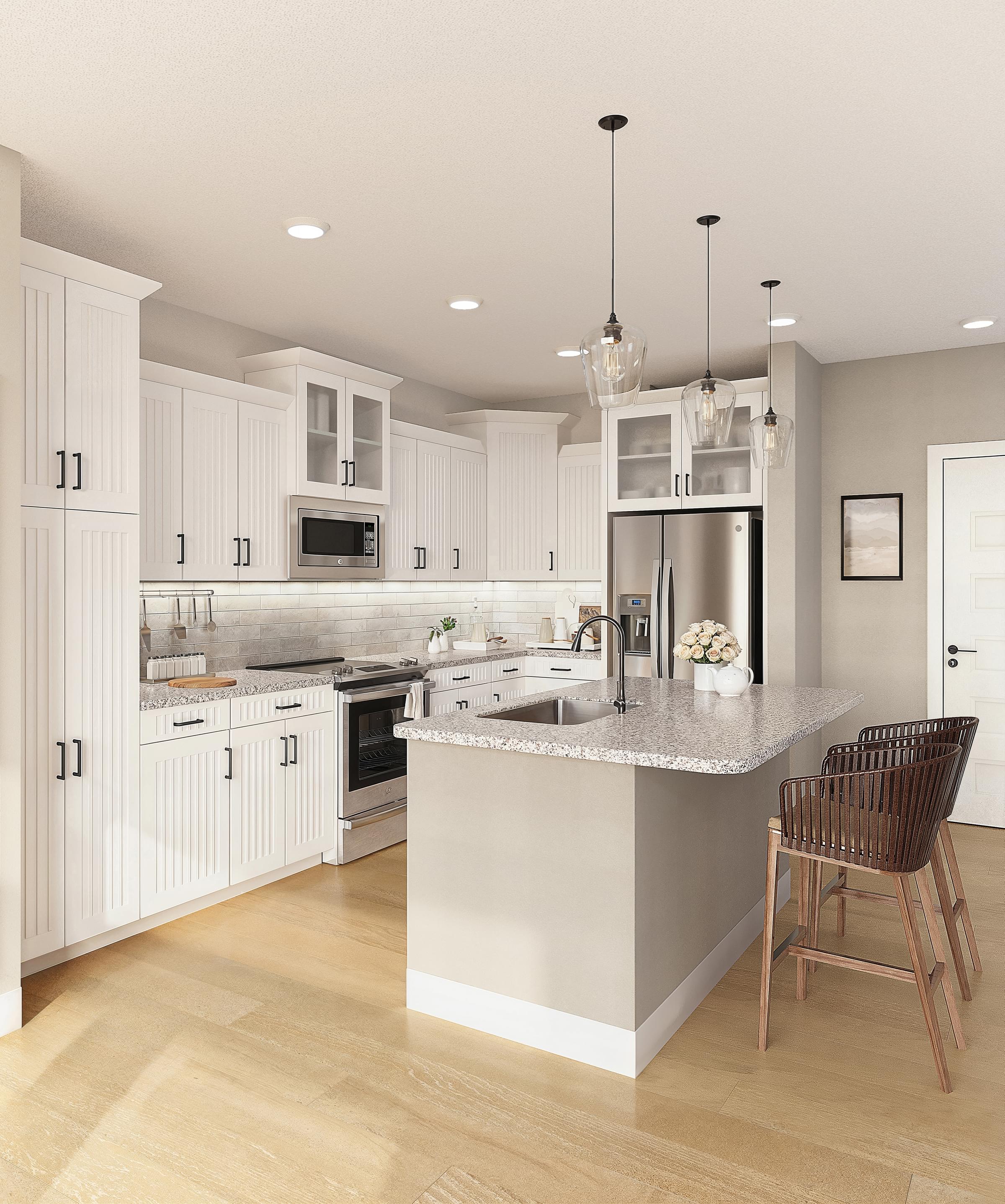 Custom Designed Kitchen With Large Island