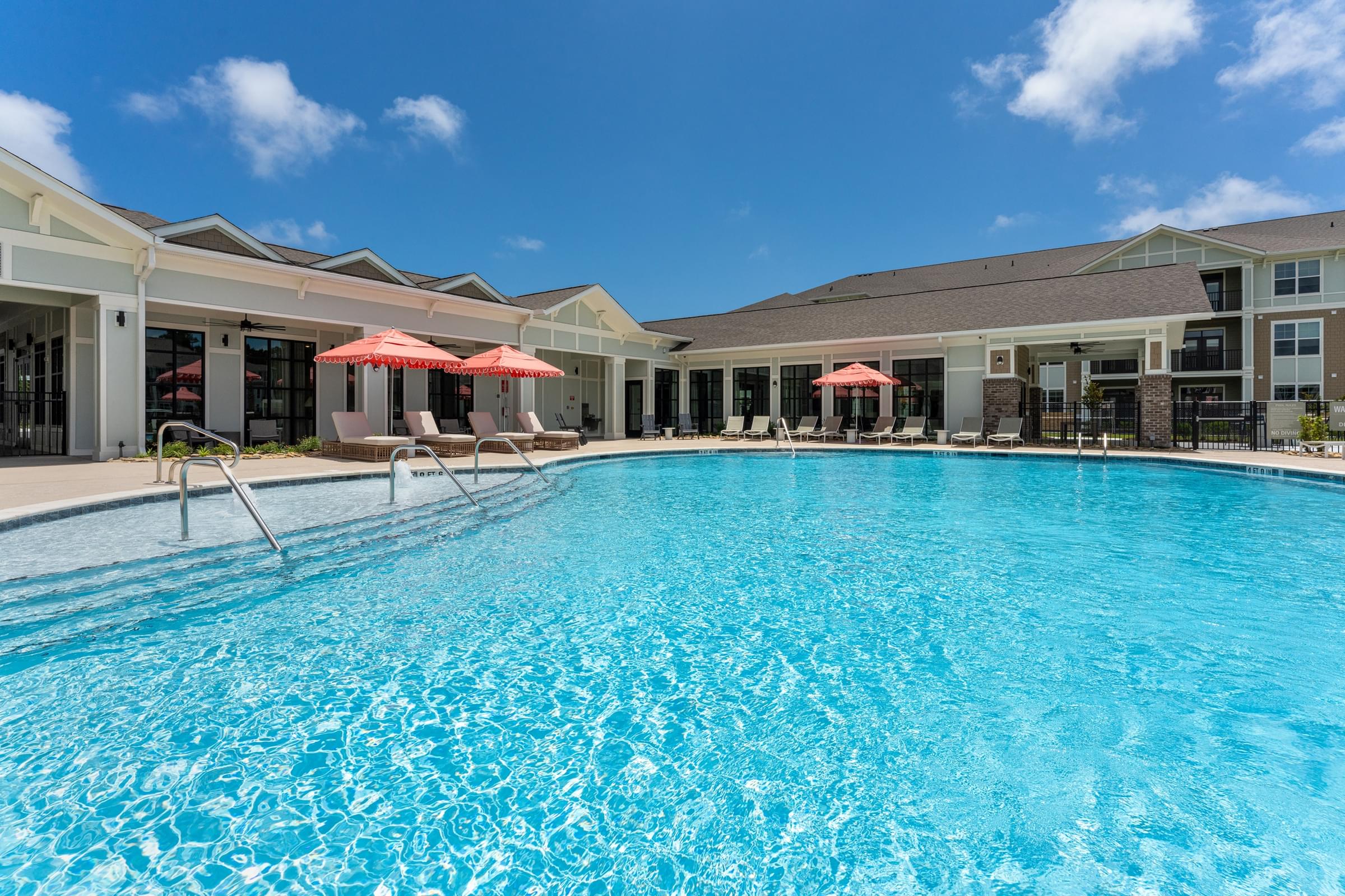 Custom Saltwater Swimming Pool with Sun Shelf and Inset Seating