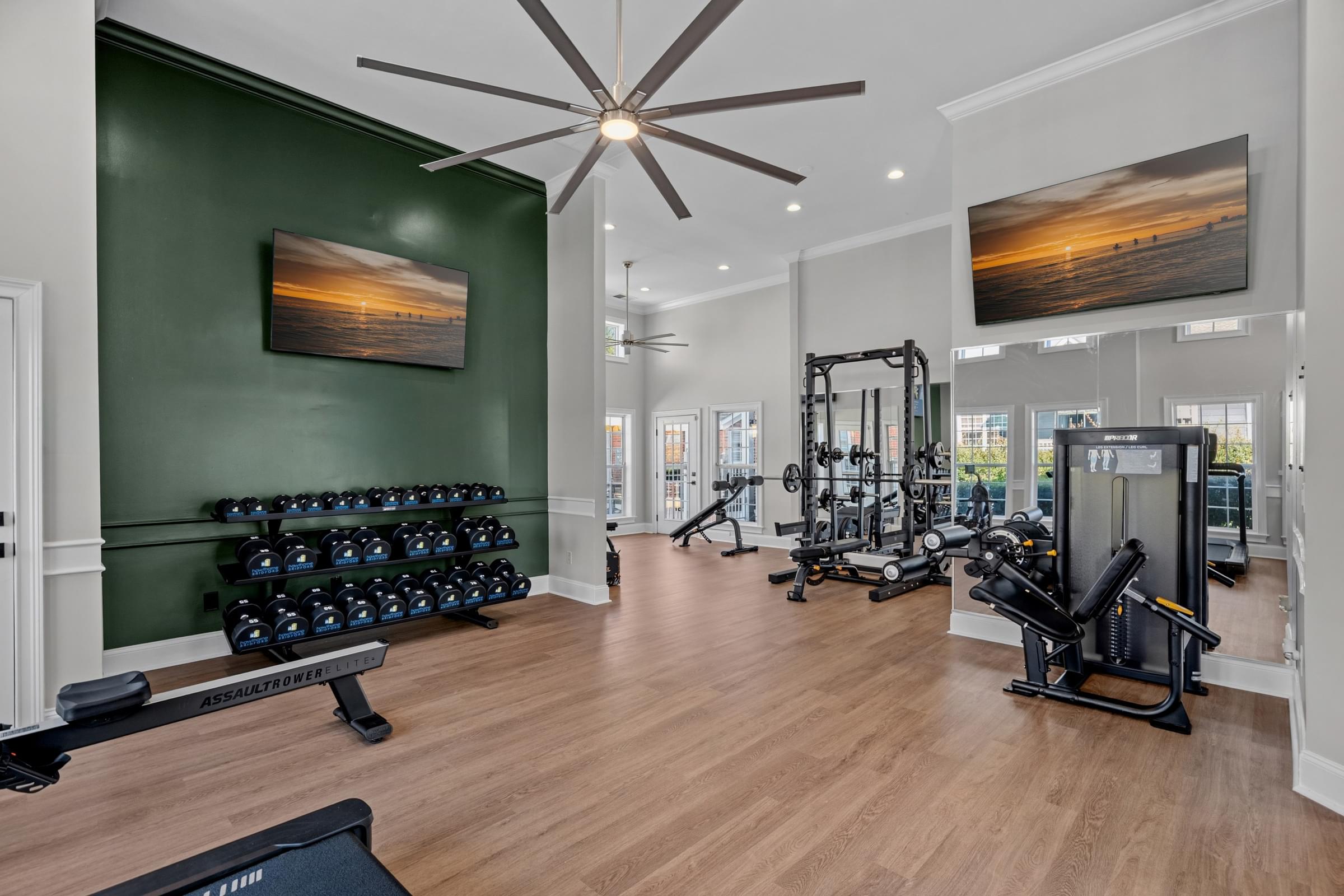 Enhanced Fitness Center with New Equipment