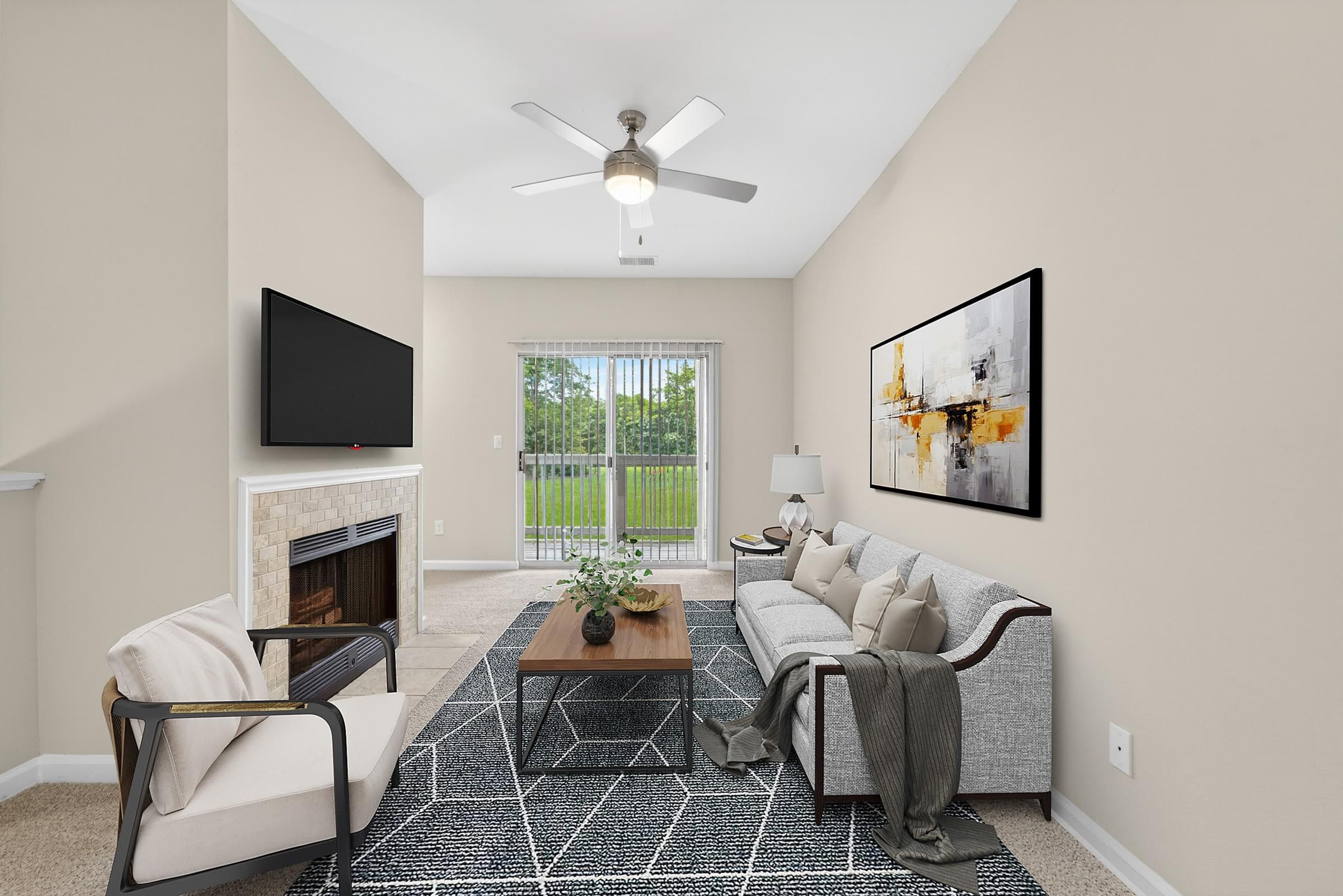 Wood-Burning Fireplace