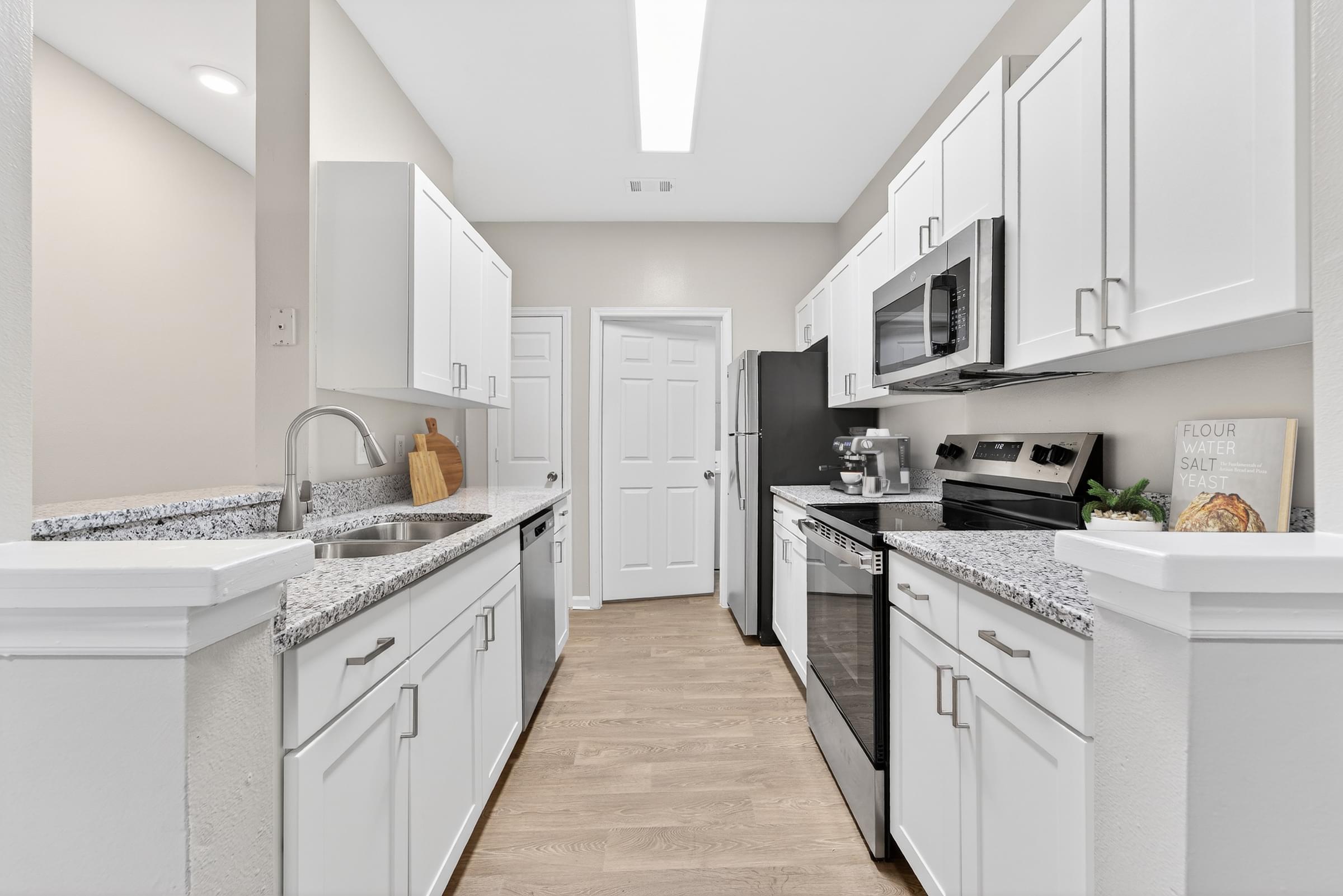 Gourmet Kitchens with White Cabinetry