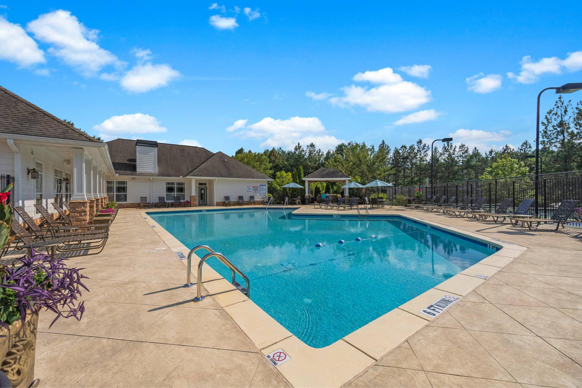 the swimming pool at our apartments