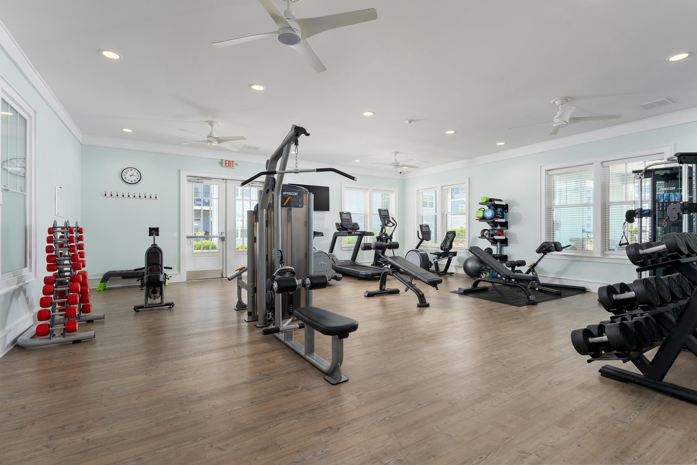 24-Hour Fitness Center with Cardio Equipment and Yoga Studio