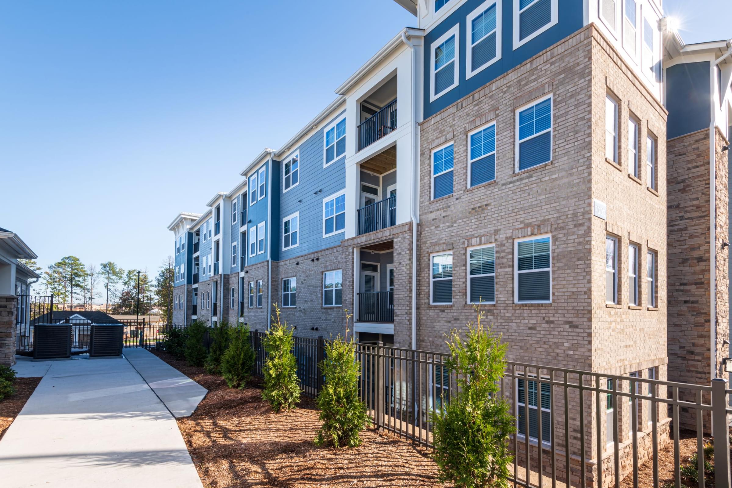 Exterior View of Hawthorne at Parkside in Cary, NC