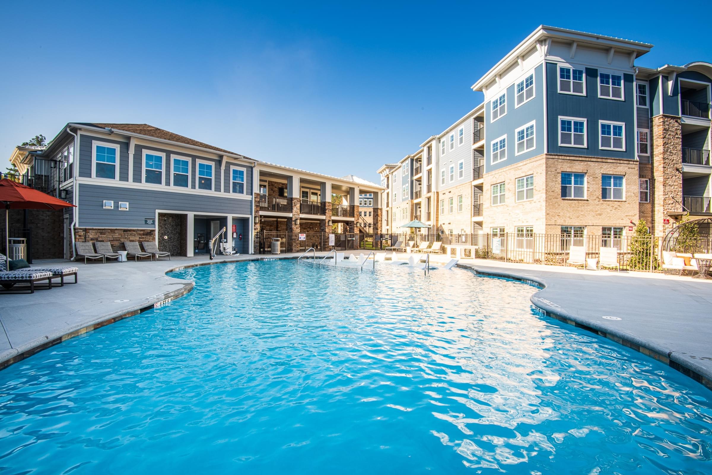 Custom Saltwater Swimming Pool with Sun Shelf  and Poolside Cabana