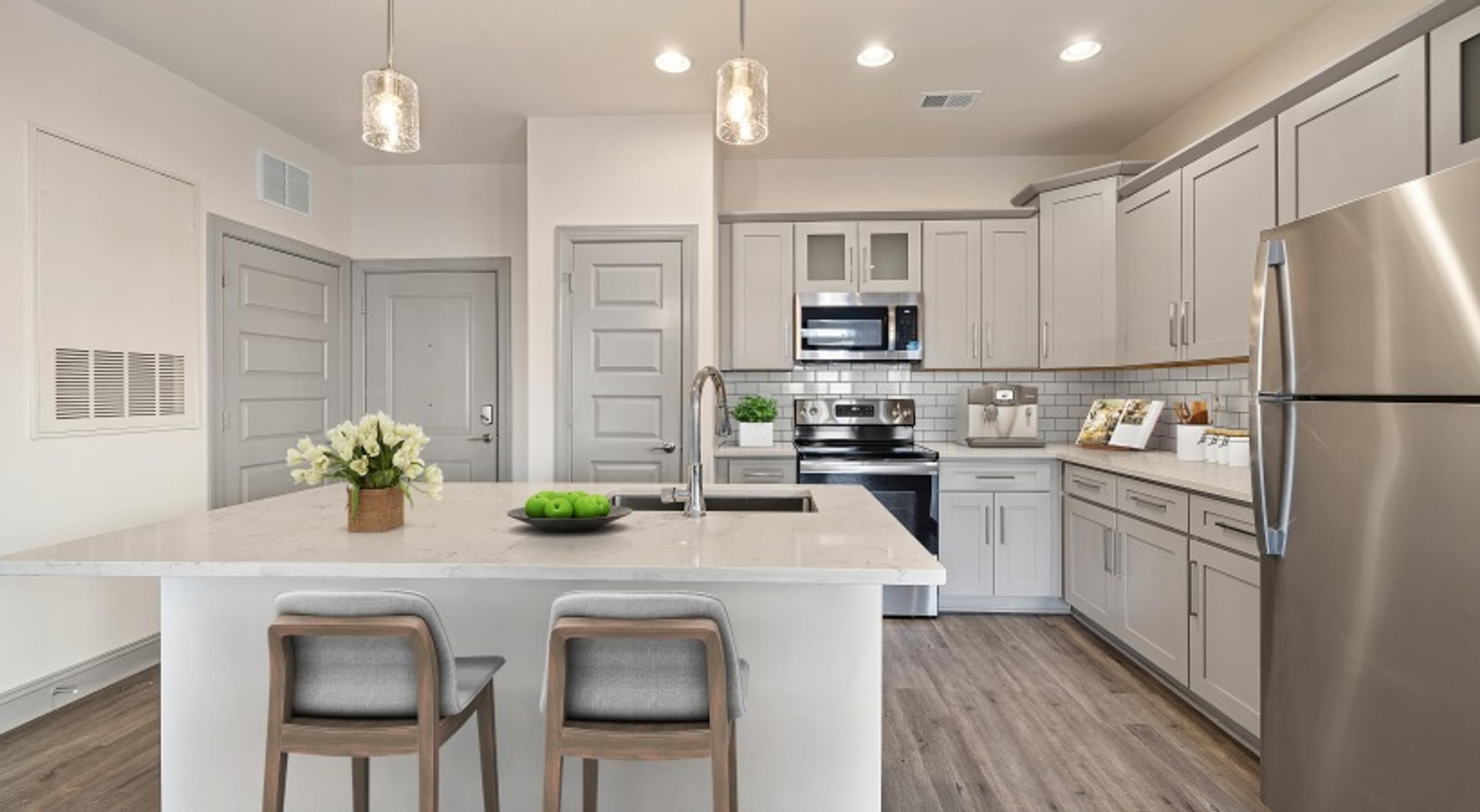 Gray Cabinetry Finishing Option