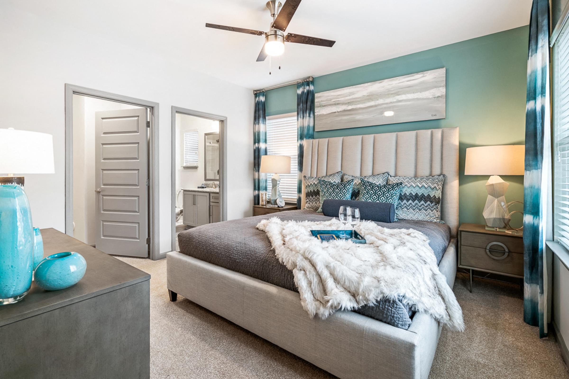 9-Foot Ceilings, Designer Ceiling Fans and Designer Paint and Finishes