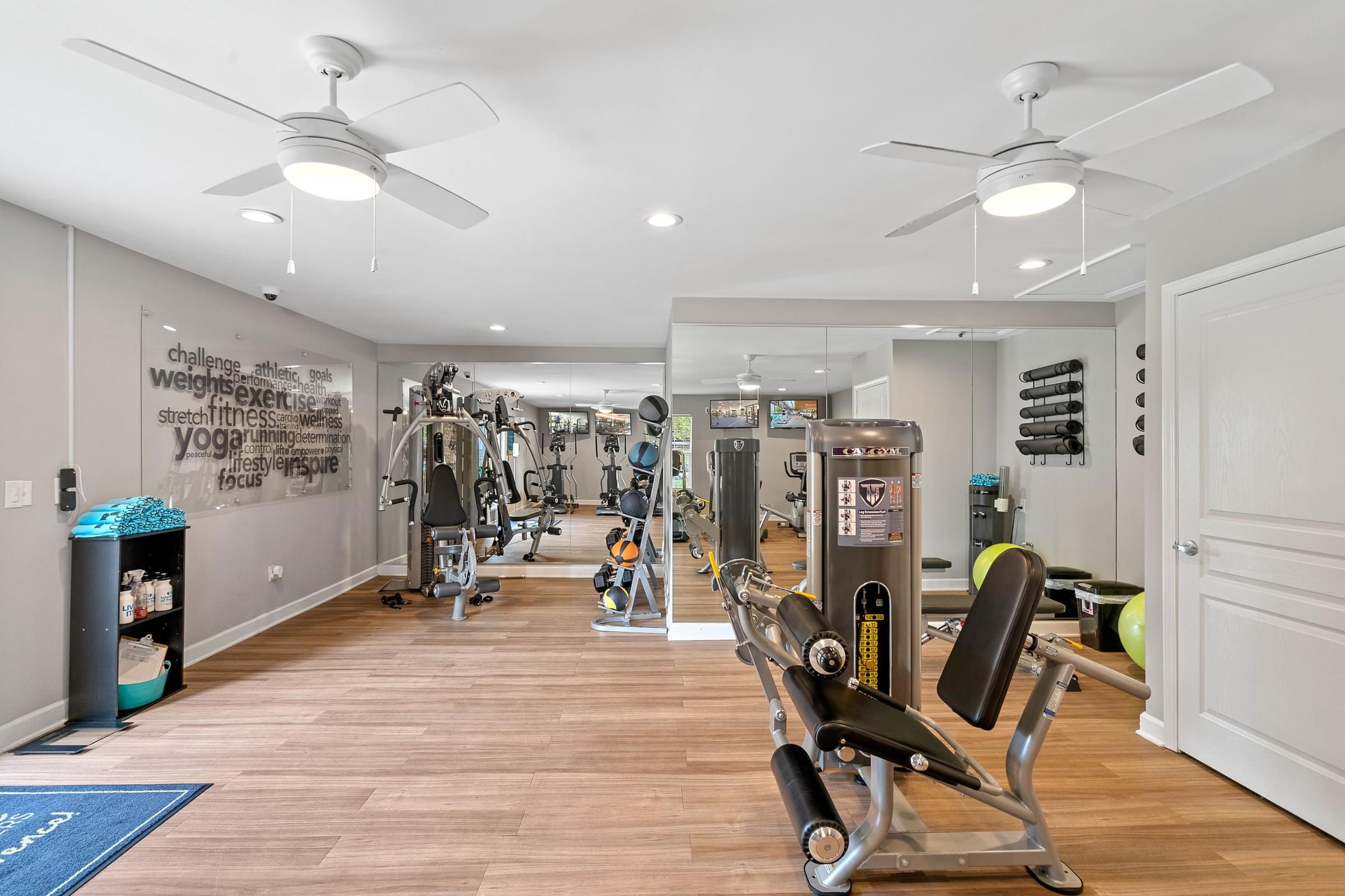 Fitness Center at Hawthorne at the Hall in Rural Hall, NC Fitness Center at Hawthorne at the Hall in Rural Hall, NC