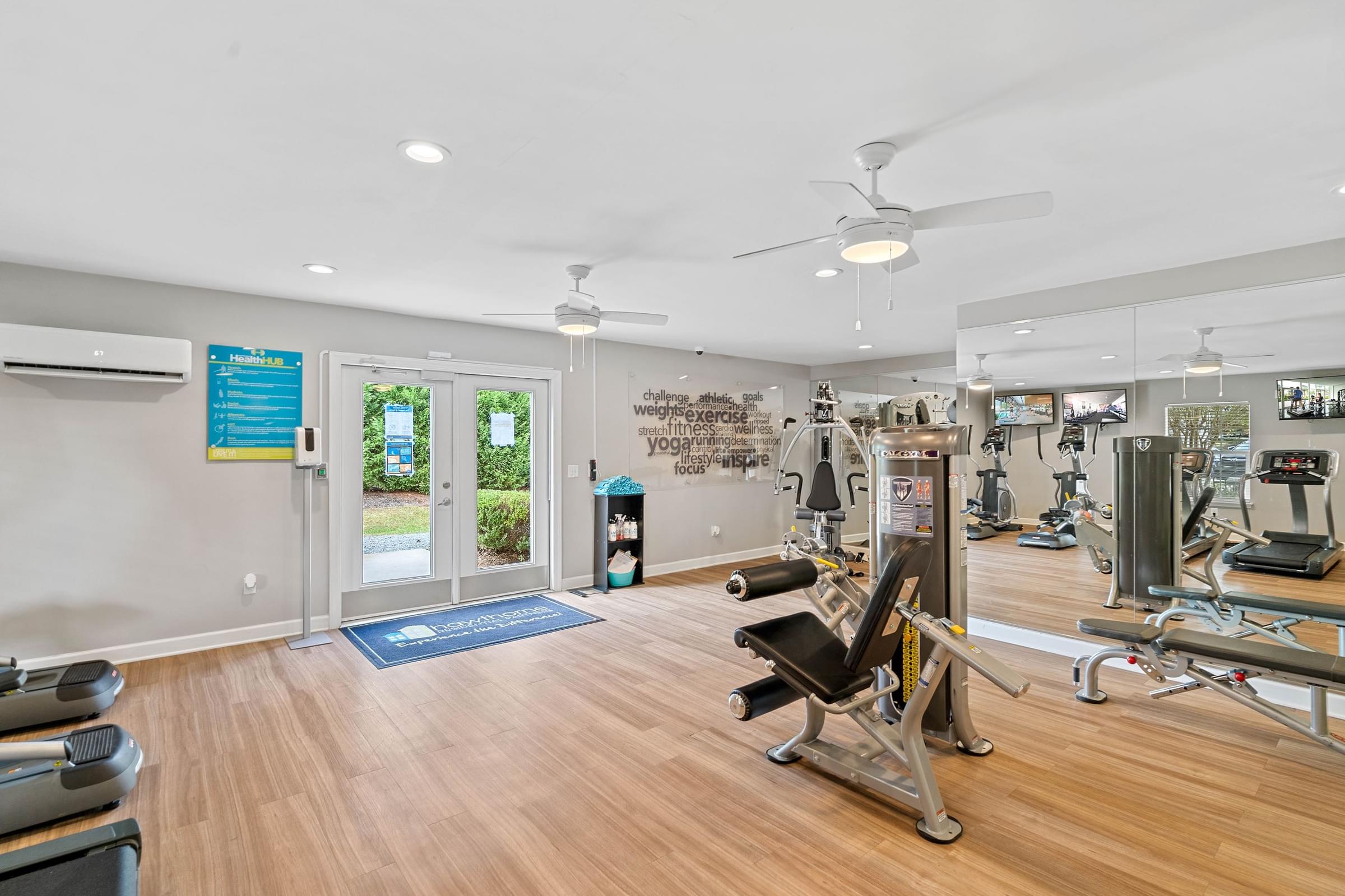 Fitness Center at Hawthorne at the Hall in Rural Hall, NC Fitness Center at Hawthorne at the Hall in Rural Hall, NC
