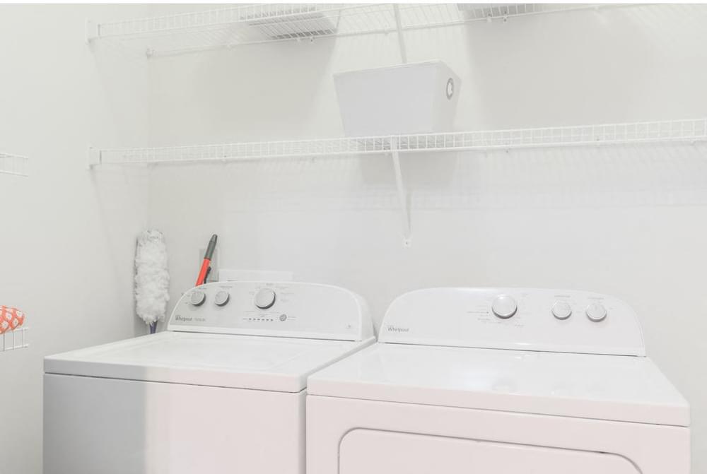 Washer and dryer in your home at Hawthorne at the Meadows