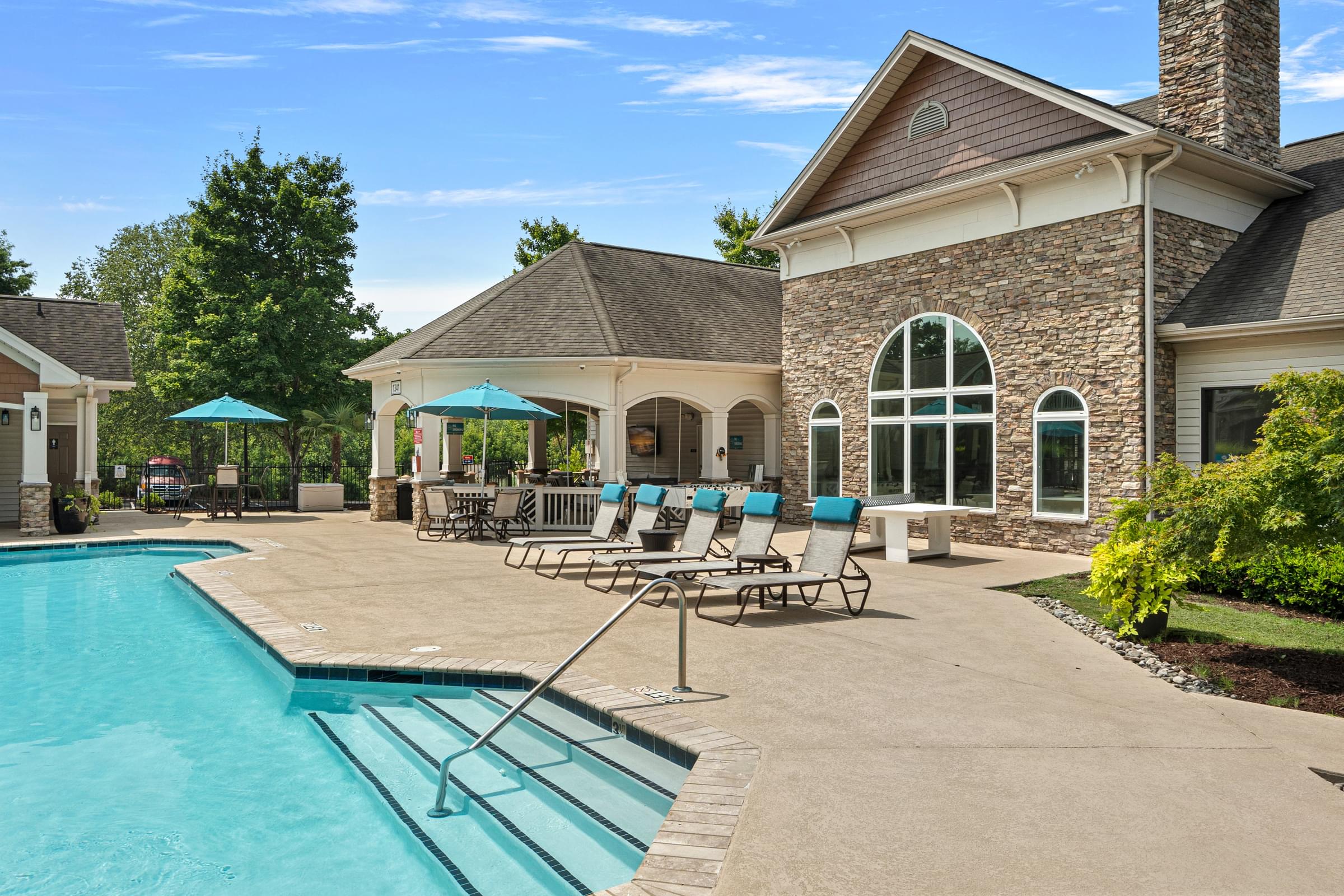 take a dip in the pool at villas at houston levee west apartments in cord