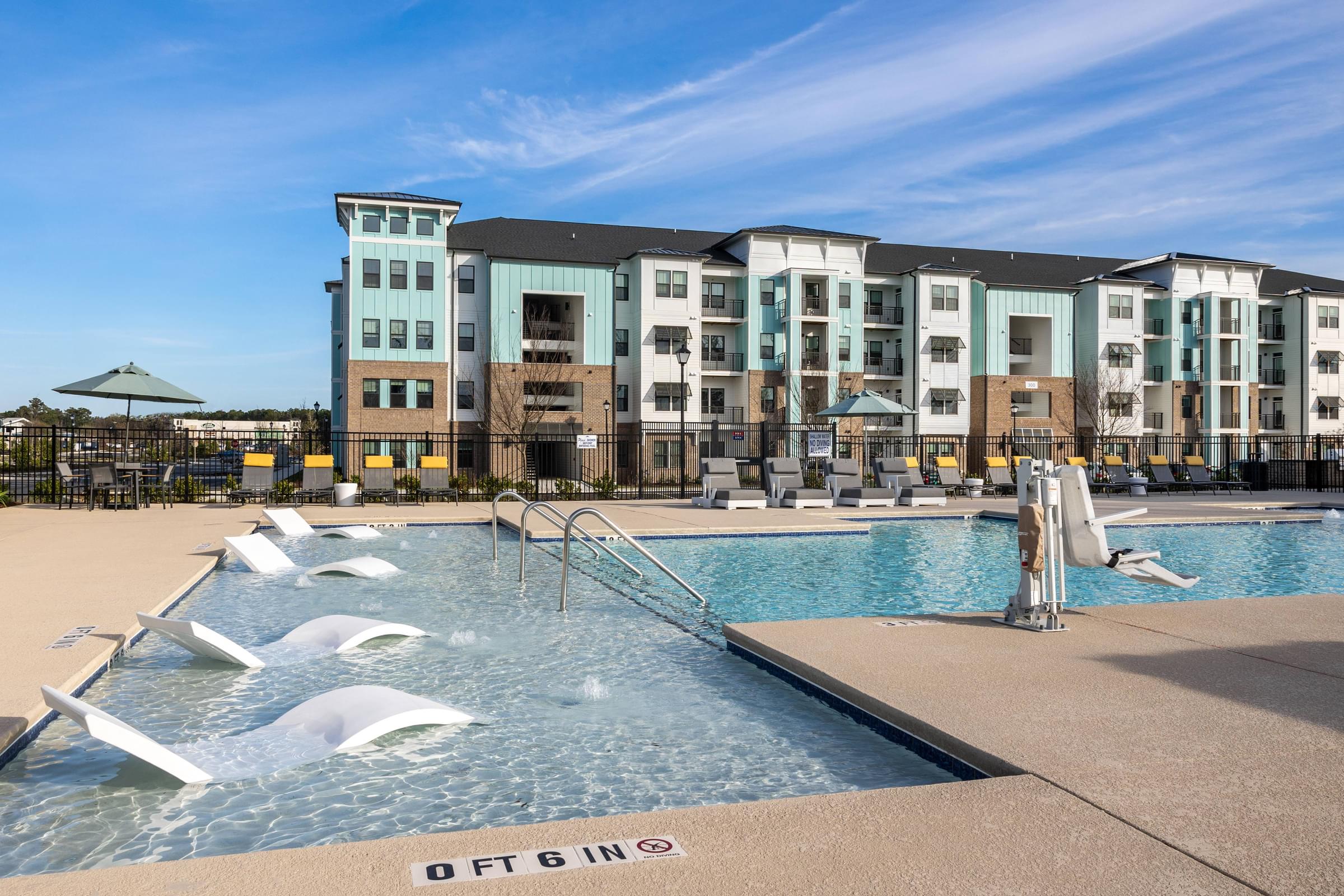 Saltwater Swimming Pool With Expansive Sundeck