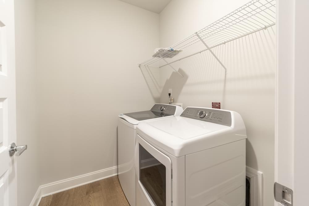 a washer and dryer in a laundry room in a home