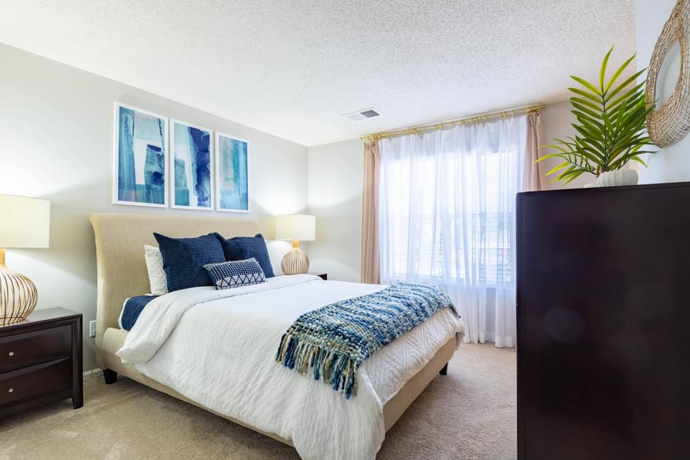 our apartments offer a bedroom with a king size bed