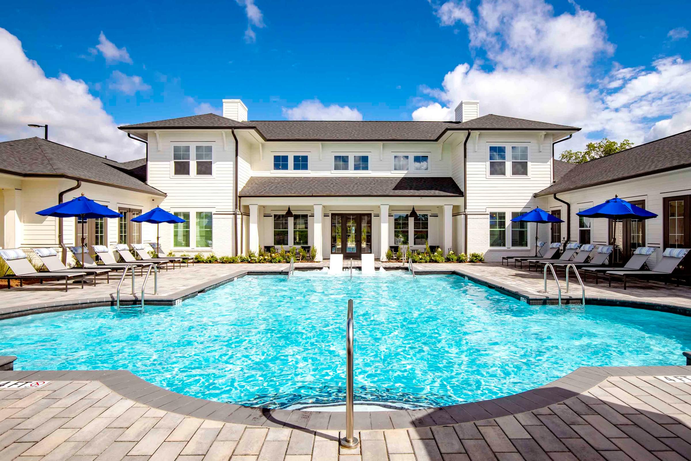 Saltwater Swimming Pool With Expansive Sundeck