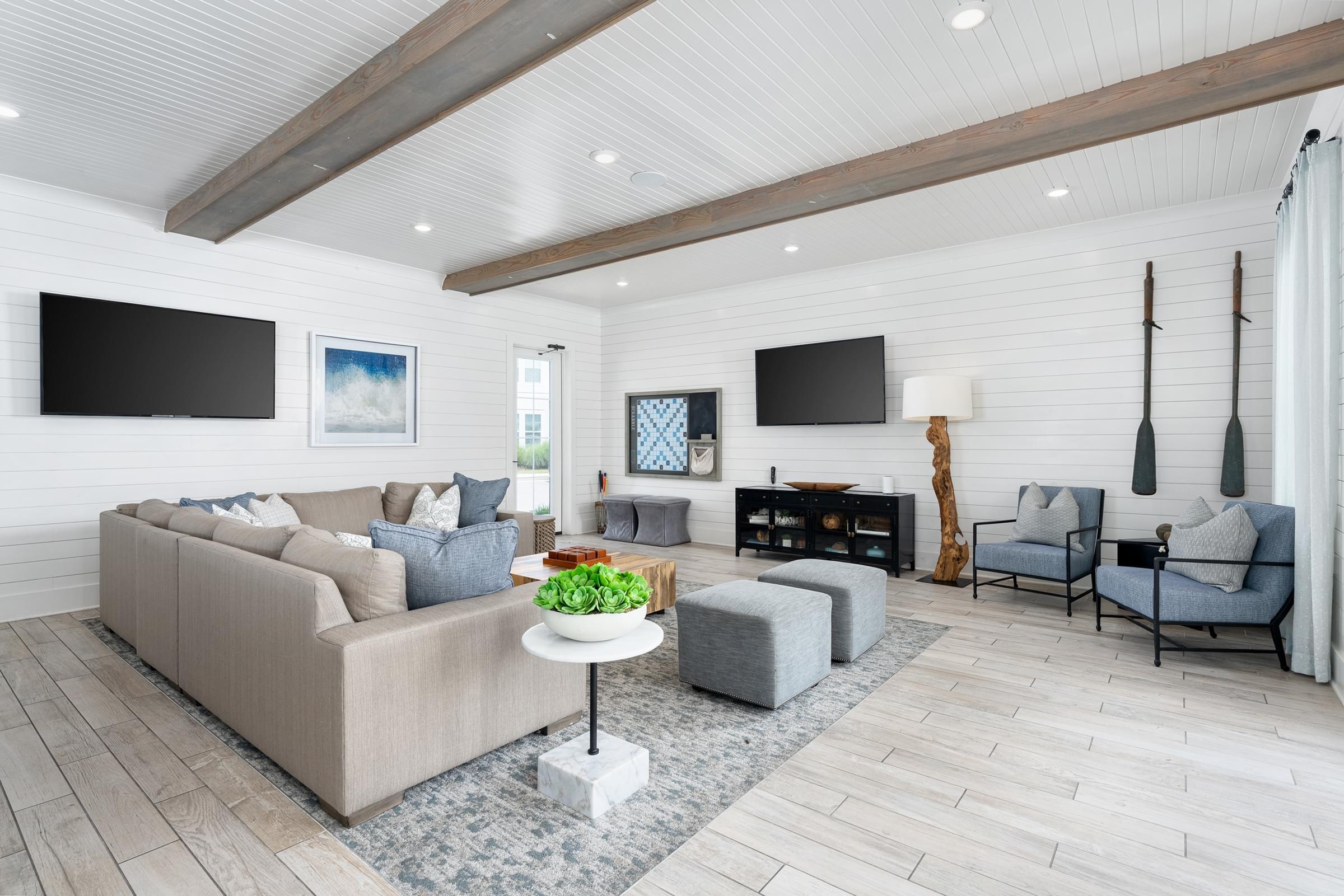 Spacious Coastal Inspired Clubhouse and Co-working Spaces with WiFi