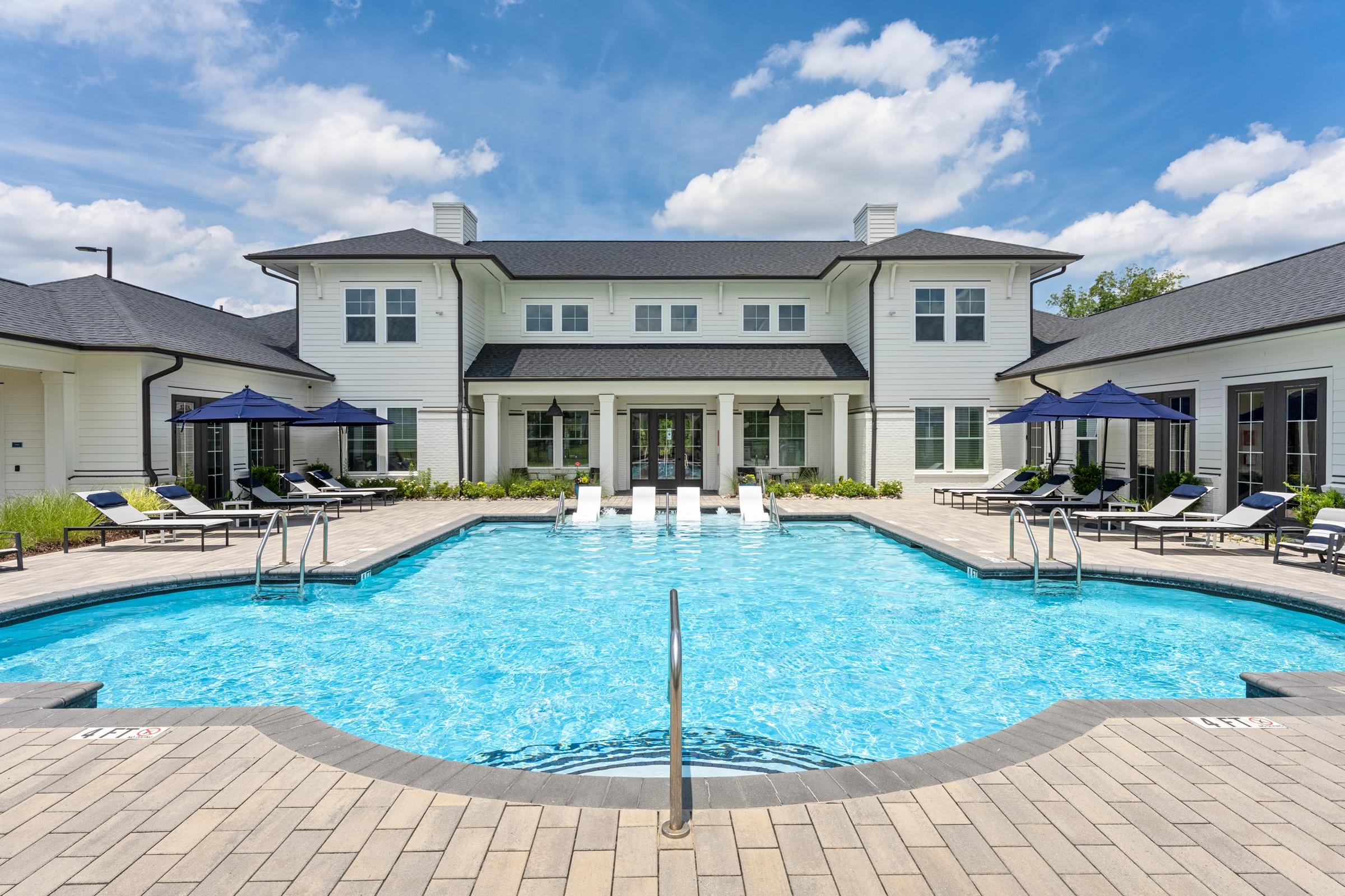 Saltwater Swimming Pool With Expansive Sundeck