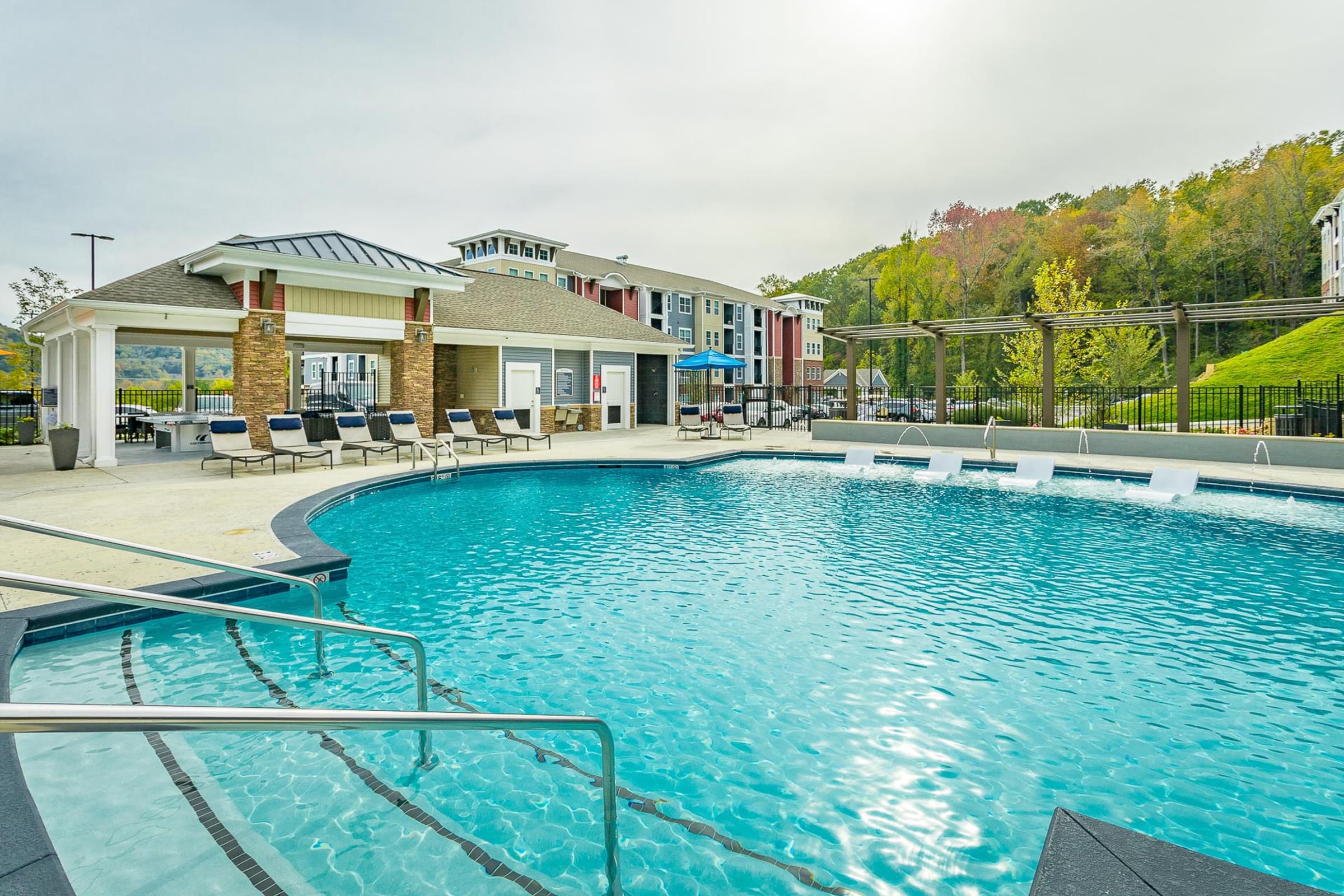 the swimming pool at the resort at governors residence