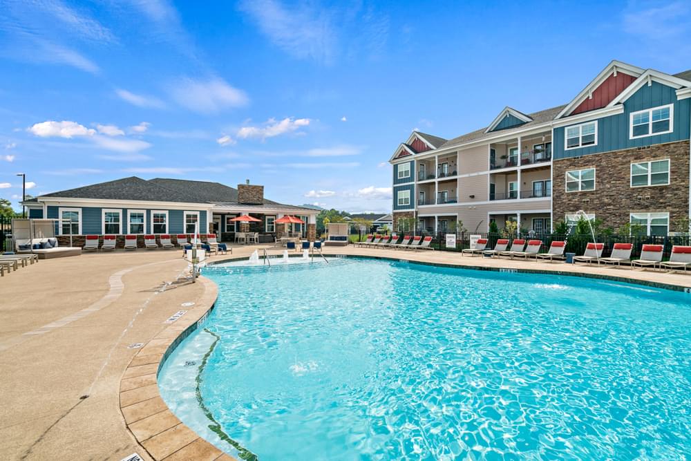the preserve at ballantyne commons pool and apartment building