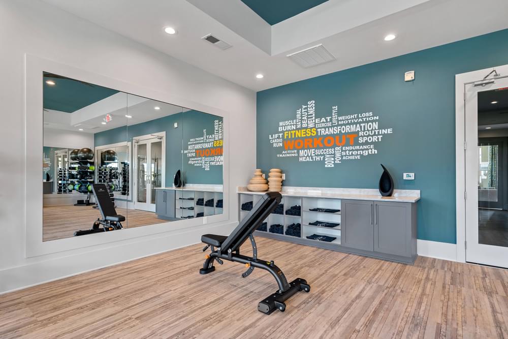 the preserve at ballantyne commons fitness room with exercise equipment