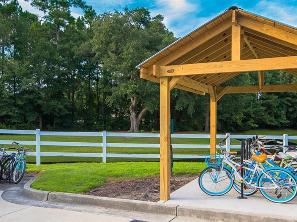 Bike Rack at Hawthorne Commons, Wilmington, 28403