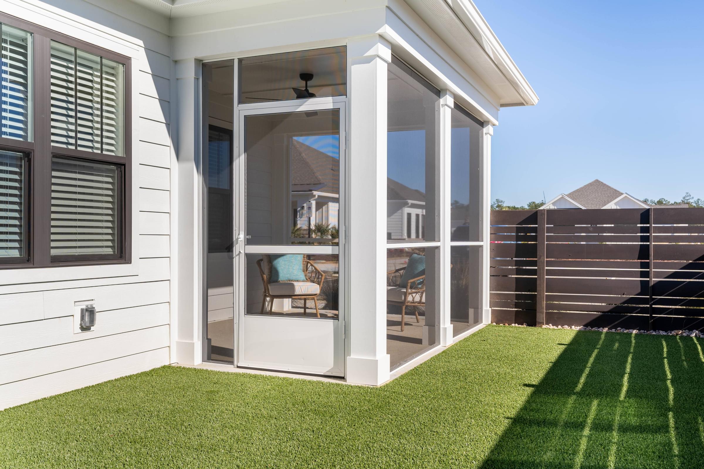 Private Fenced In Yards with Artificial Turf