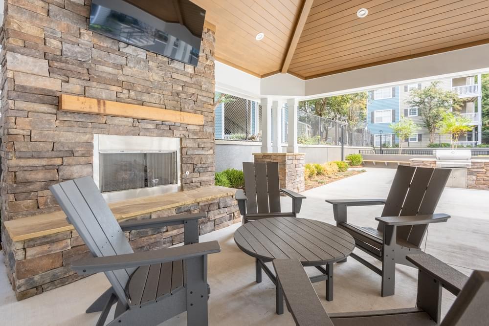 the preserve at ballantyne commons patio furniture and fireplace