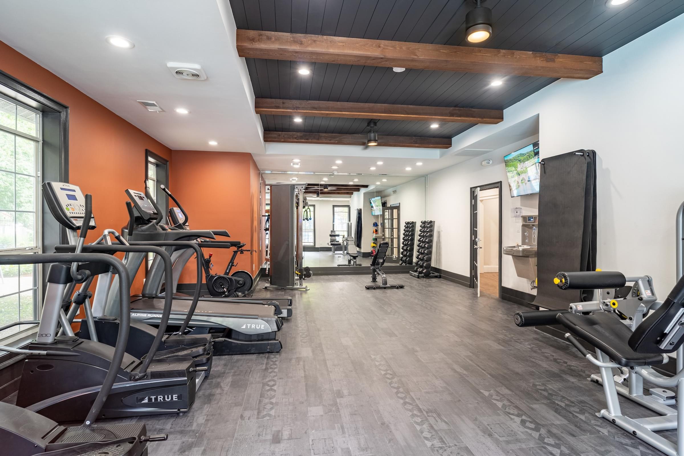 24-hour Fitness Studio Featuring Modern Exercise Machines