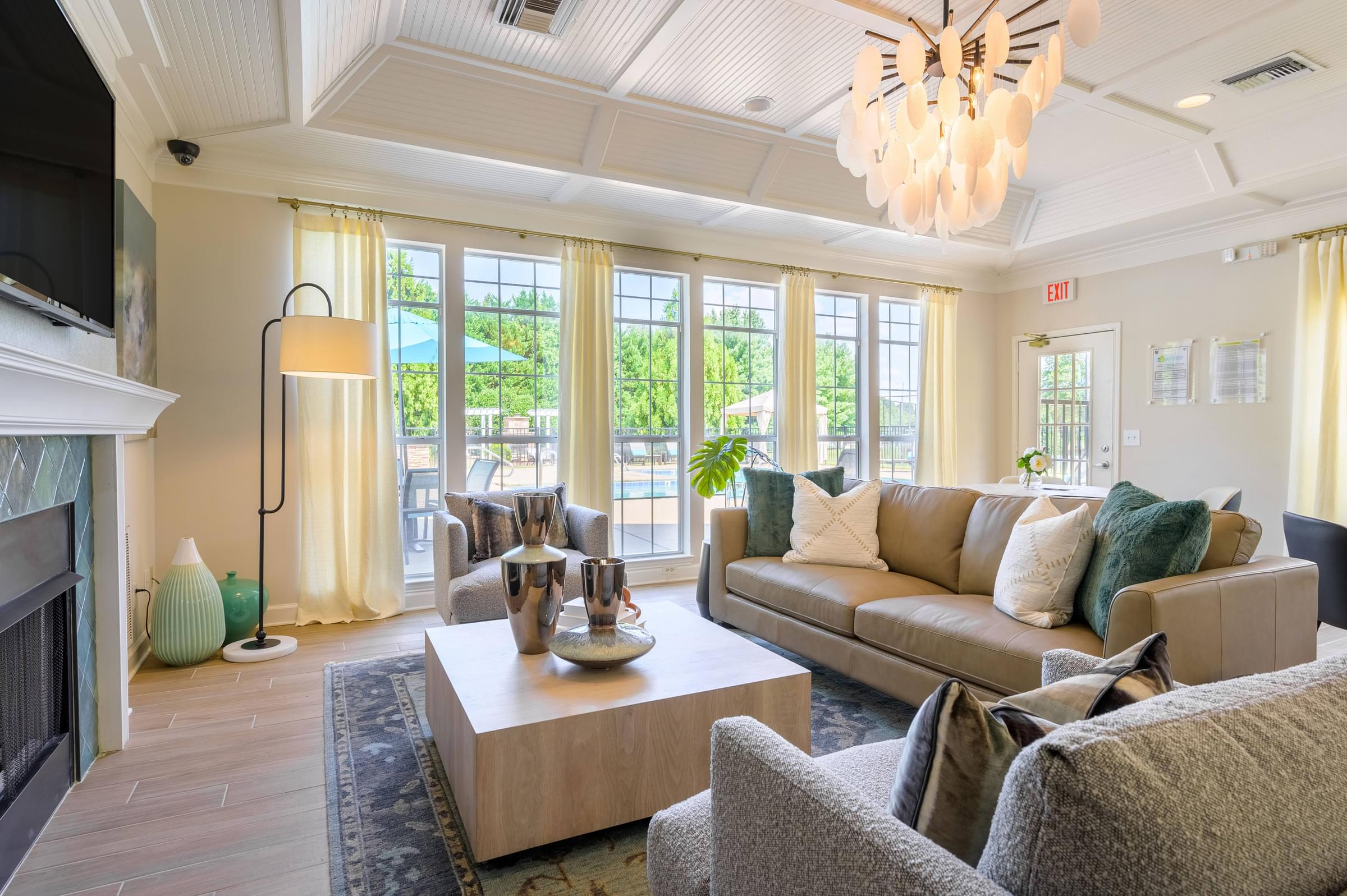 Stylish Community Lounge Perfect for Resident Events