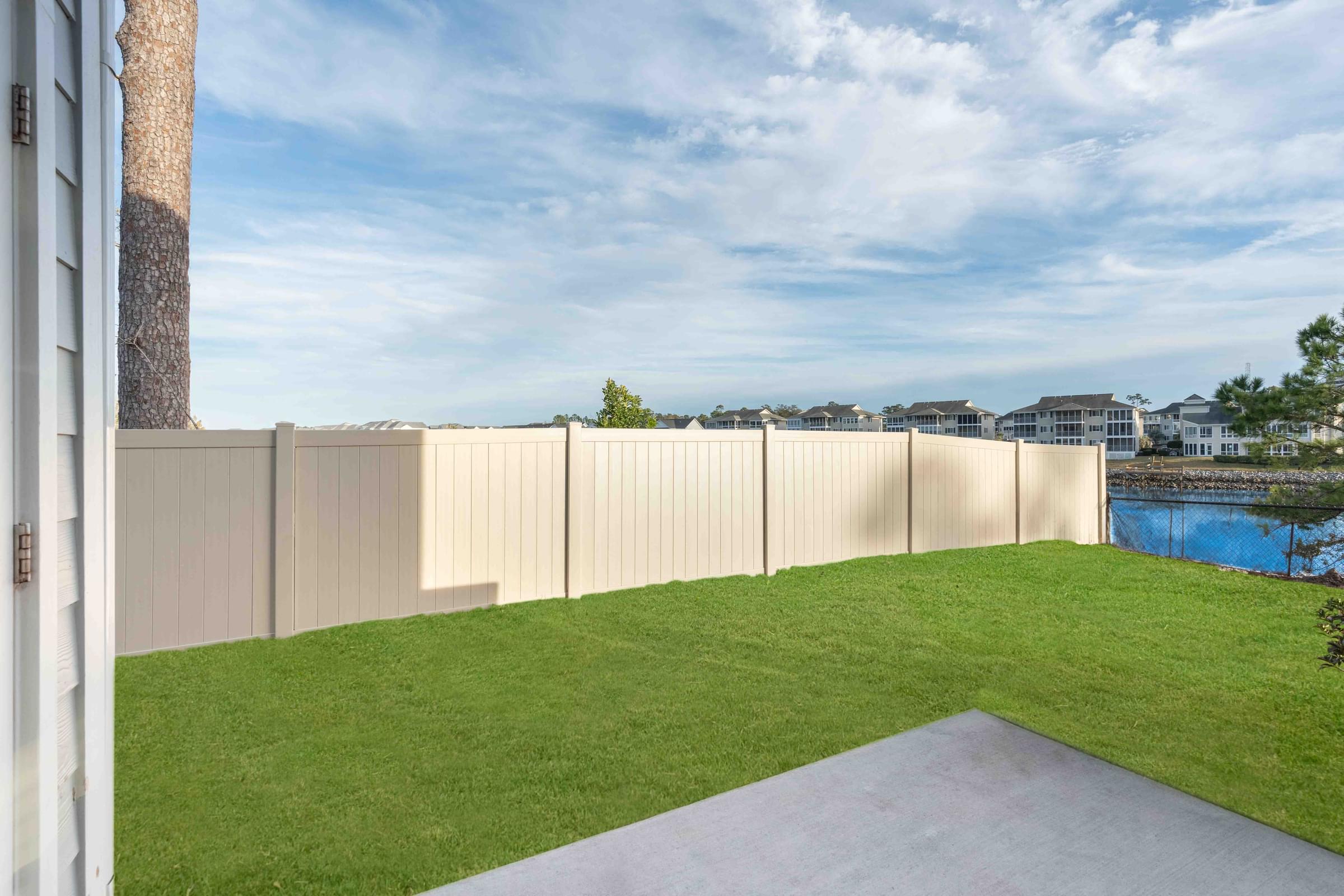 Private Fenced Yard with Intracoastal Waterway Views