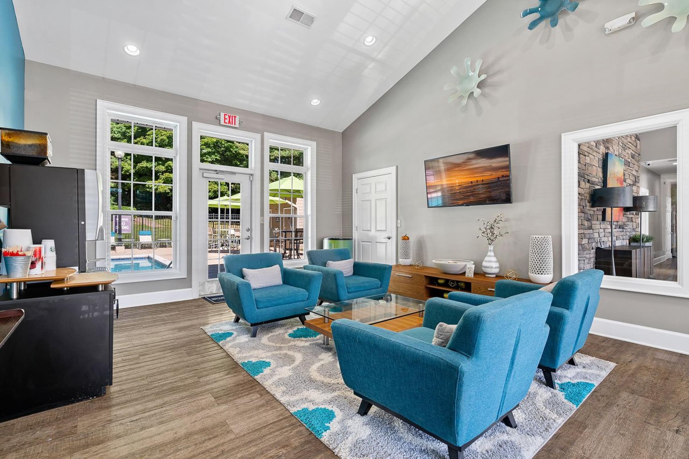 Spacious Clubhouse With Complimentary Coffee Bar