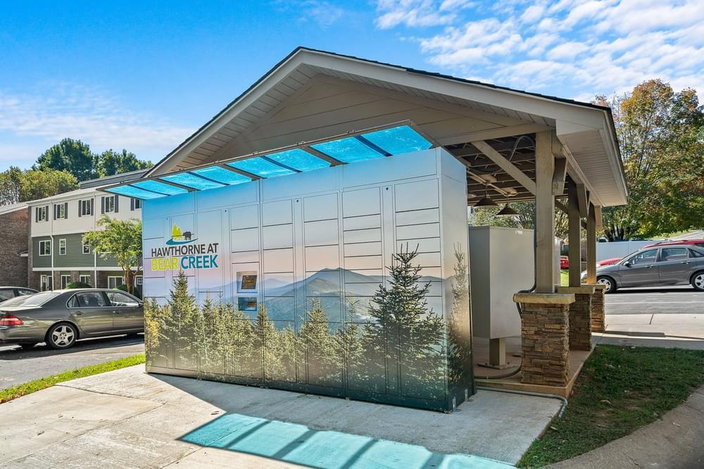 Wrapped Locker Gallery: Luxury Rentals in Asheville, NC - Hawthorne at Bear Creek