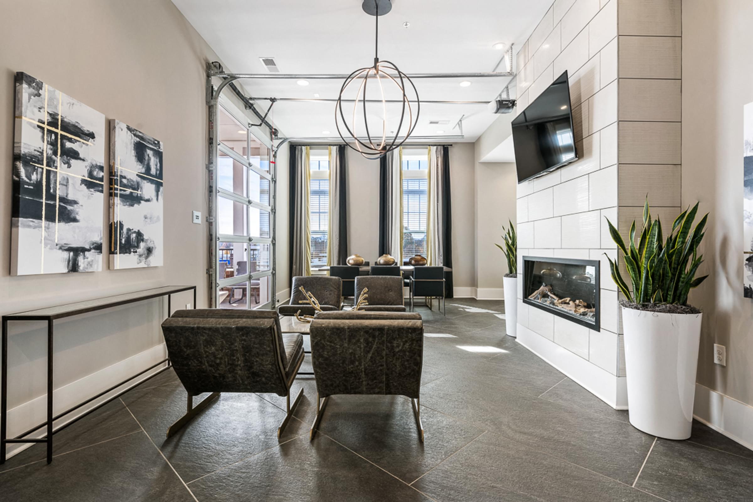 Gorgeous Sky Lounge with Modern Features and Views of Downtown Greensboro