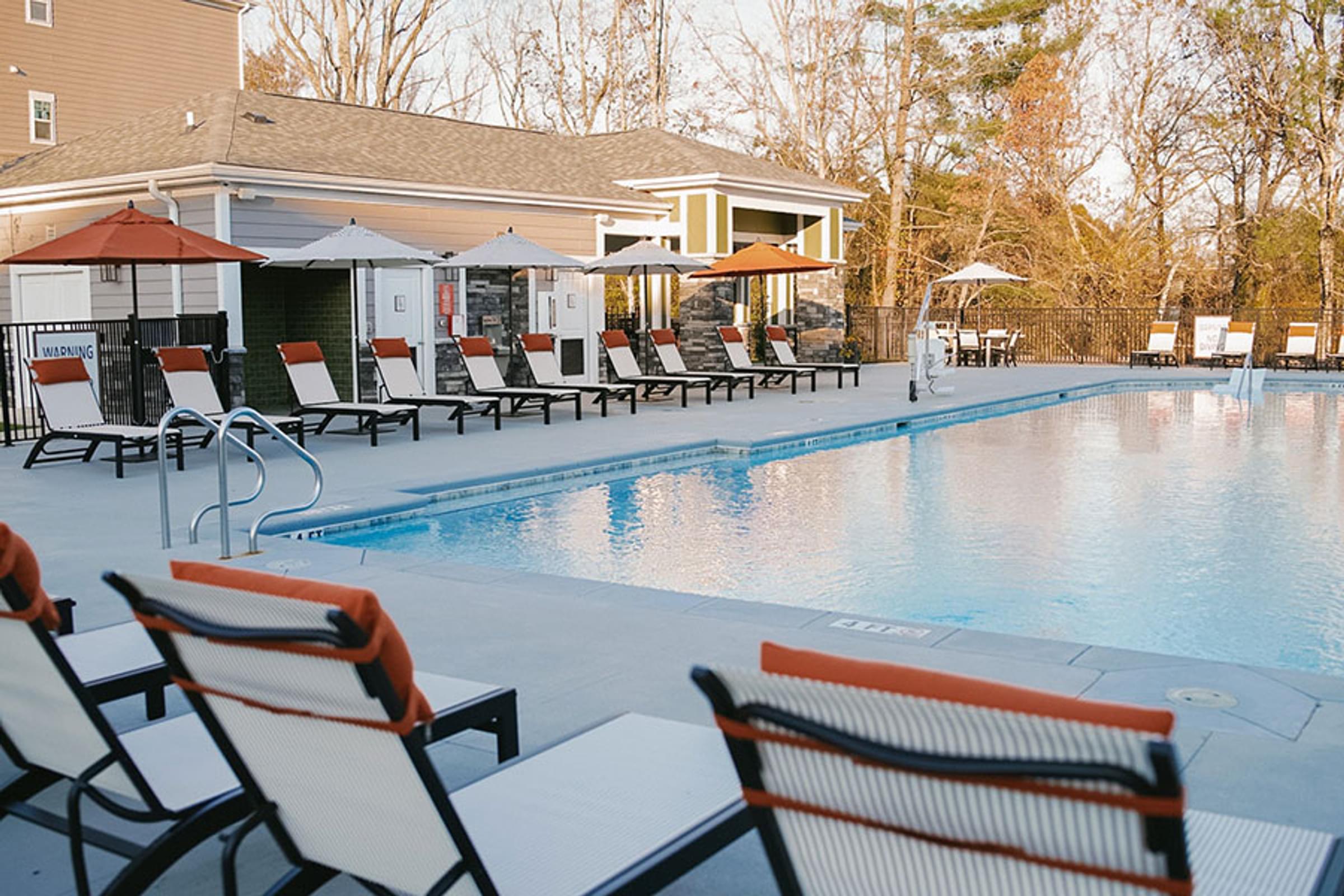 the swimming pool at Hawthorne at Haywood