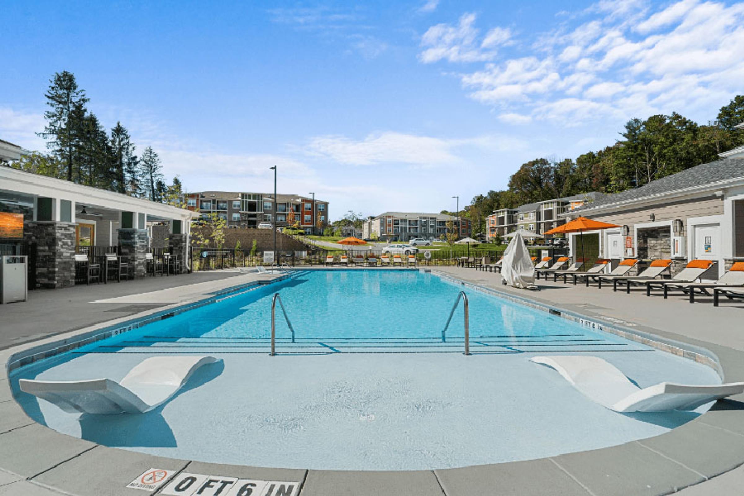 Resort Style Pool with Lounge Chairs