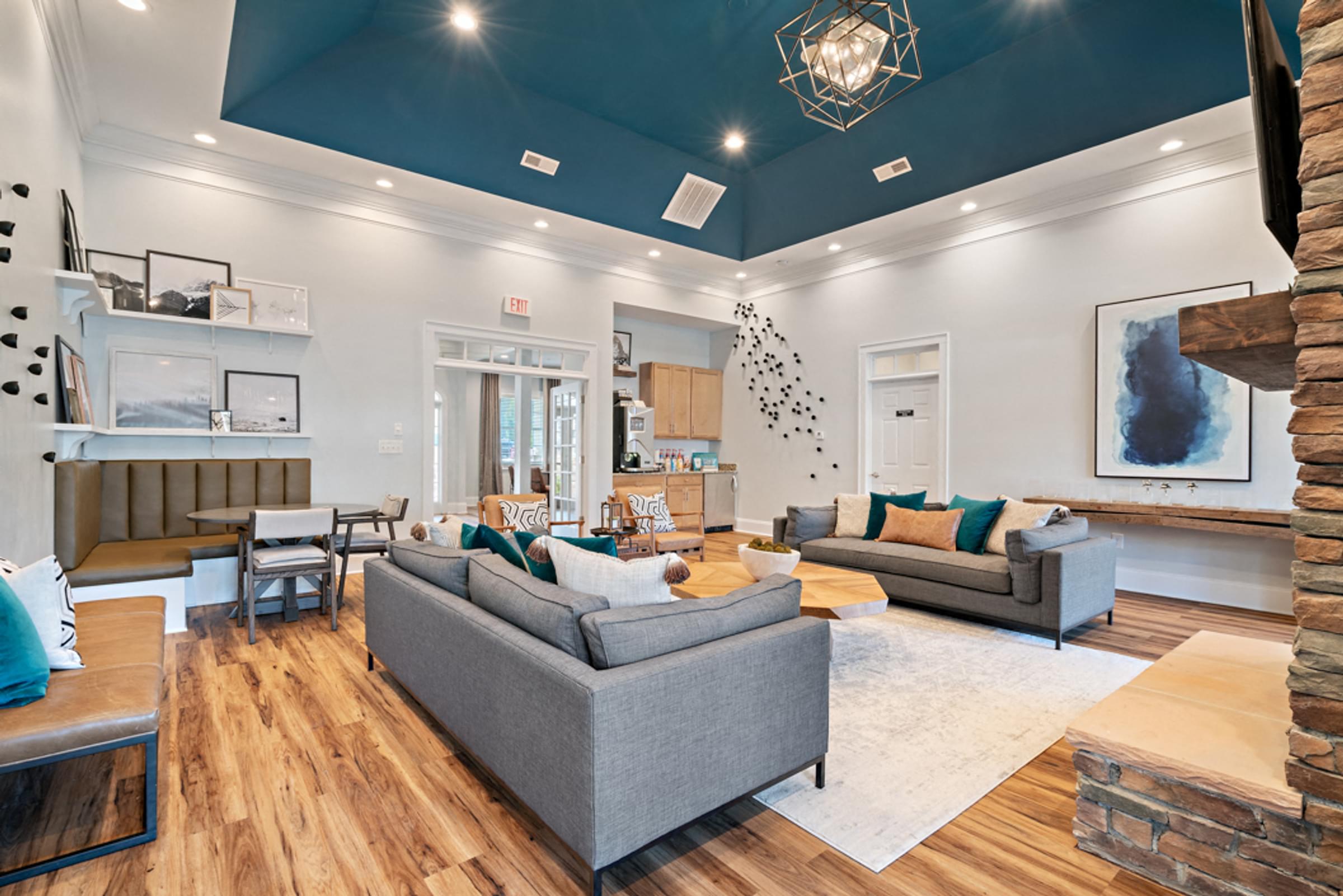 Enjoy the beautiful clubhouse at Hawthorne at Horse Pen Creek Enjoy the beautiful clubhouse at Hawthorne at Horse Pen Creek