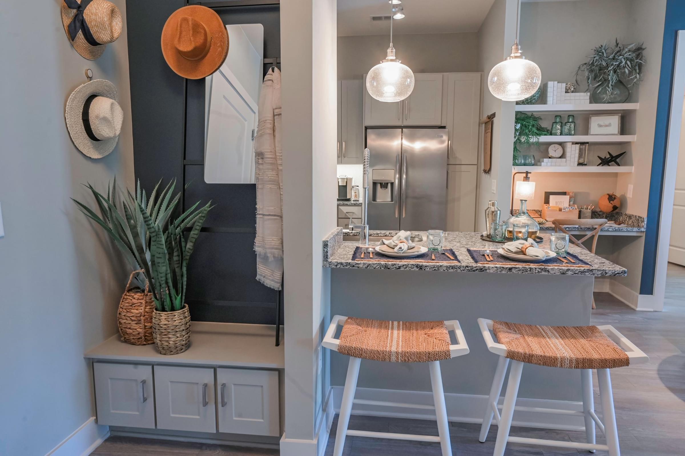 Built-In Custom Entryway Shelving and Storage