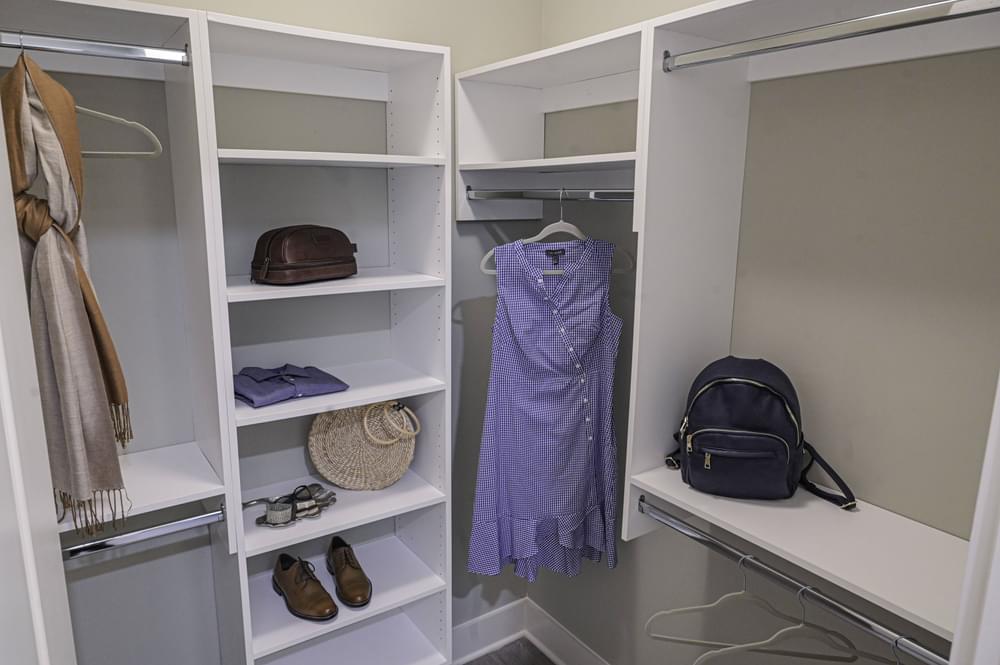 Built-In Closet Shelving at Hawthorne at Indy West in Wilmington, NC