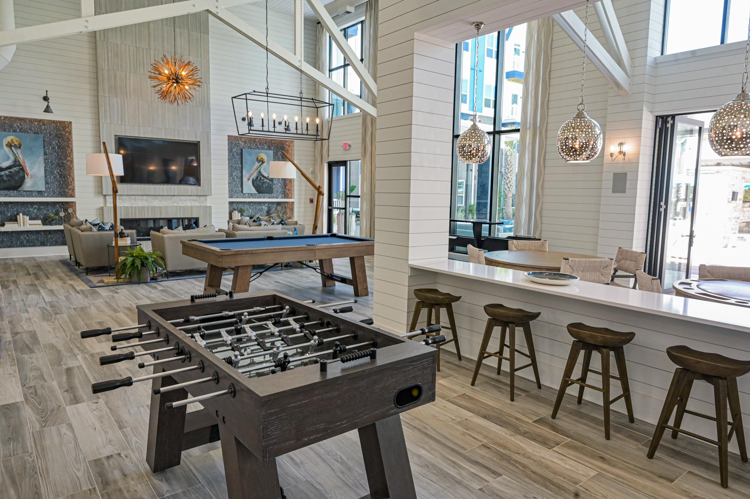 Game Room at Hawthorne at Indy West in Wilmington, NC