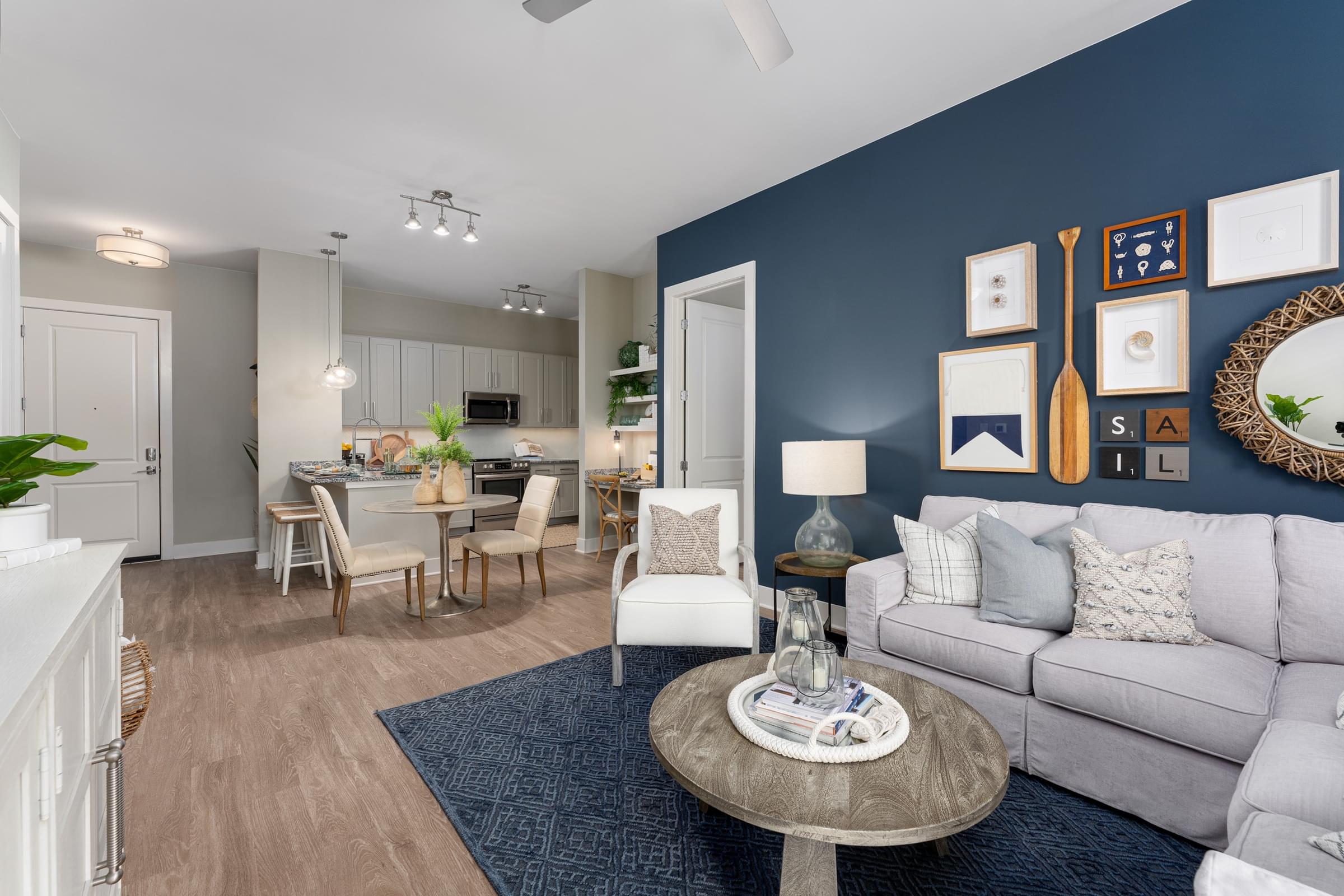 Open Concept Floor Plans with Large Kitchen Islands and Modern Finishes