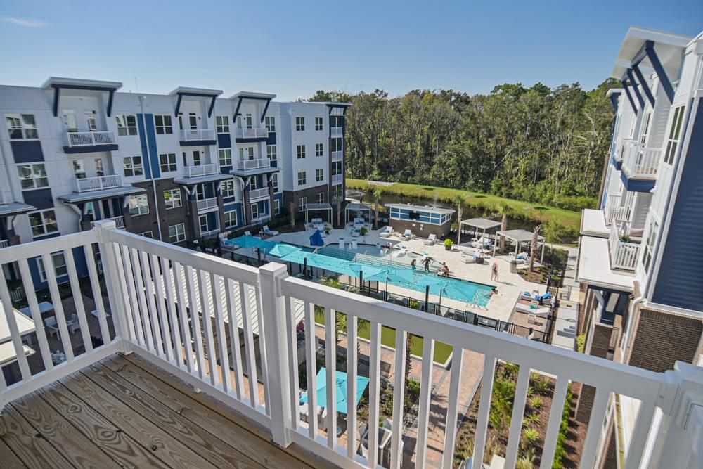 Patio Views from Hawthorne at Indy West in Wilmington, NC